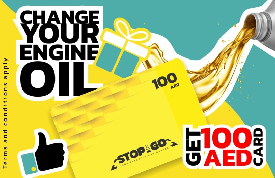 Do The Oil Service & Get AED 100 Gift Card for the Next Visit at Stop&Go